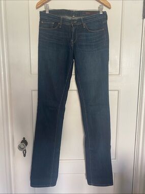 Stone Blue “Victoria” Straight Leg Jeans